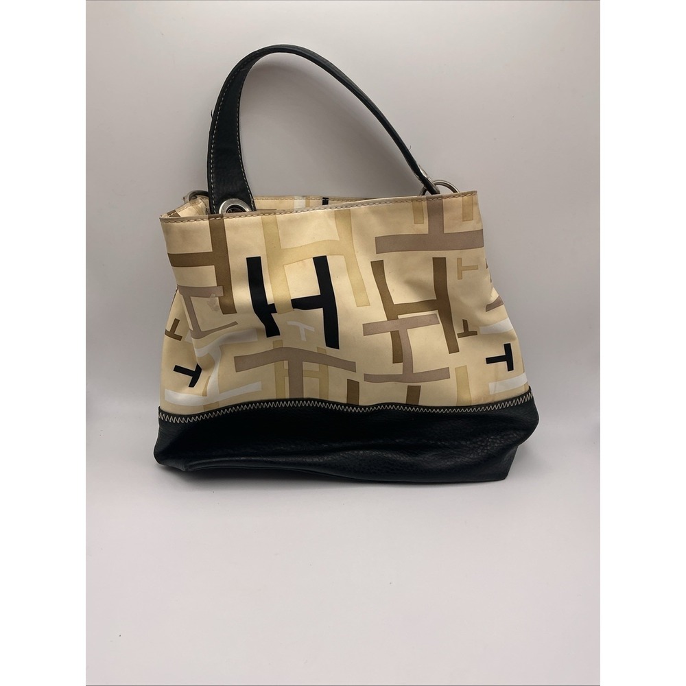 Tommy Hilfiger Beige and Black Handbag